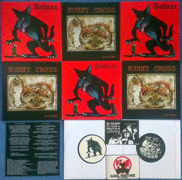 Out Now! Anthrax / Burnt Cross Split 7”: