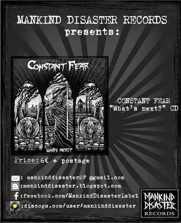 Constant Fear “What’s Next?” CD: