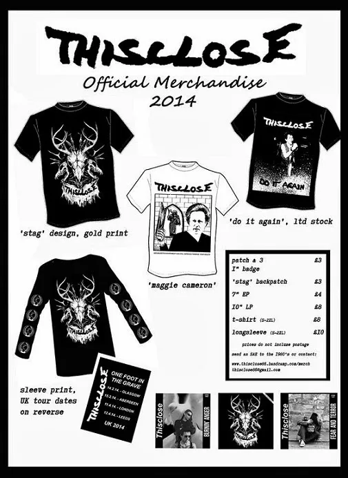 Thisclose Official Merchandise 2014: