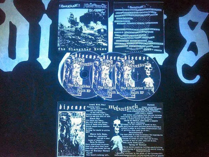Disease / MobAttack - “The Slaughter House” Split CD:
